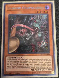 Yugioh Danger! Chupacabra! MP19-EN138 1st Edition Secret Rare NM - Image 1