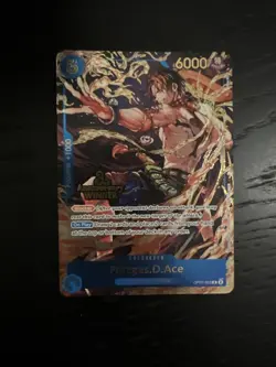 Portages D. Ace 3rd Anniversary Winner Pre Lease Promo One Piece TCG - Image 1