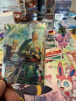 Roronoa Zoro - PRB02-006 (SP) - The Azure Sea's Seven (OP14) NM (Near Mint) - Image 5