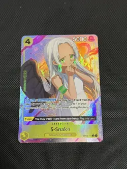 One Piece TCG S-Snake OP13-114 Rare - Alt Art - Textured Foil - Image 1