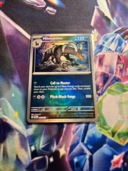 Pokemon TCG Houndoom Card 063/131 Master Ball Pattern Prismatic Evolutions Holo - Image 1