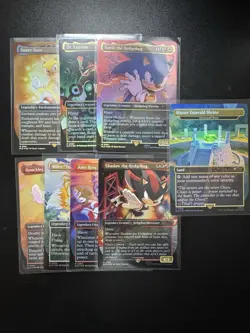 ✨ FOIL ✨8 CARD SET - OPENED - Friends and Foes Secret Lair x Sonic-UNSEALED MTG - Image 1