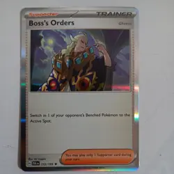 Boss's Orders - SV02: Paldea Evolved 172/193 NM Pokemon Card - Image 1