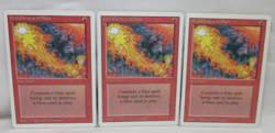 RED ELEMENTAL BLAST X3 MAGIC THE GATHERING REVISED VINTAGE MTG TRADING CARD #198 - Image 1