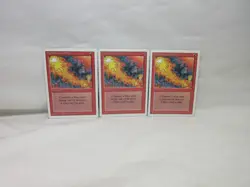 RED ELEMENTAL BLAST X3 MAGIC THE GATHERING REVISED VINTAGE MTG TRADING CARD #198 - Image 2