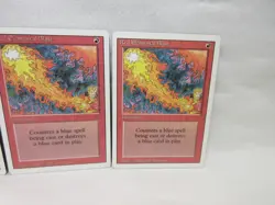 RED ELEMENTAL BLAST X3 MAGIC THE GATHERING REVISED VINTAGE MTG TRADING CARD #198 - Image 4