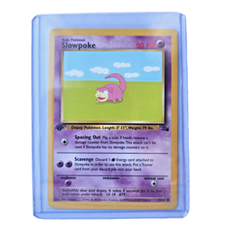 Slowpoke 55/62 Pokemon TCG 1st Edition Fossil NM Vintage 1999 Card - Image 1