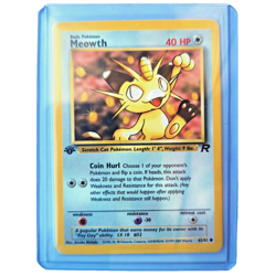 Meowth 62/82 Pokemon TCG 1st Edition Team Rocket NM Vintage 1999 Card - Image 1