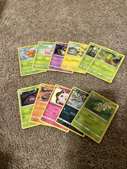 Pokemon TCG Lost Thunder lot of 10 cards. Uncommon, Commons - Image 1