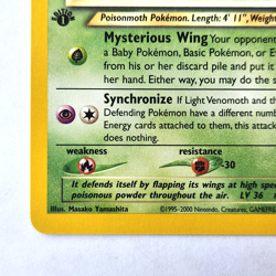 Light Venomoth 53/105 Pokemon TCG 1st Edition Neo Destiny Vintage 2002 Card - Image 5