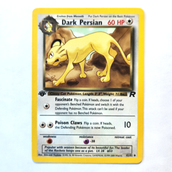 Dark Persian 42/82 Pokemon TCG 1st Edition Team Rocket NM Vintage 2000 Card - Image 2