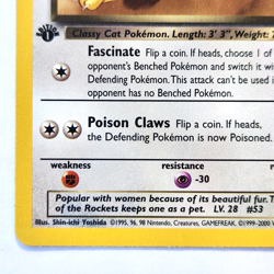Dark Persian 42/82 Pokemon TCG 1st Edition Team Rocket NM Vintage 2000 Card - Image 5
