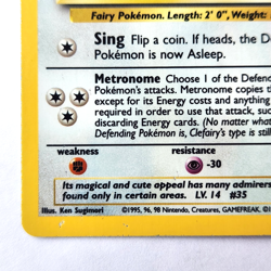 Clefairy 5/102 Pokemon TCG Base Set Holo LP/NM Vintage 1999 Card - Image 5