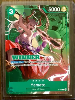 Yamato Winner Card P-008 (Winner Pack Vol. 1) Green Promo One Piece TCG English - Image 1