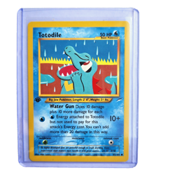 Totodile 85/105 Pokemon TCG 1st Edition Neo Destiny NM Vintage 2002 Card - Image 1