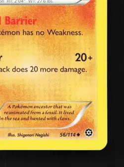 Anorith 56/114 LP Steam Siege English Pokemon Card TCG - Image 3
