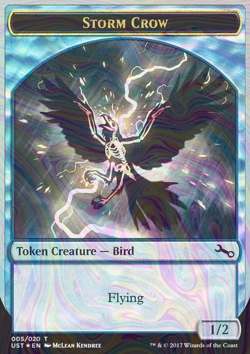 Foil Storm Crow Token - Unstable Tokens | MTG Card - Image 3
