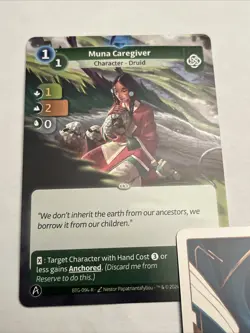 Altered TCG Single Card Muna Rare Unscanned Caregiver Character - Image 1