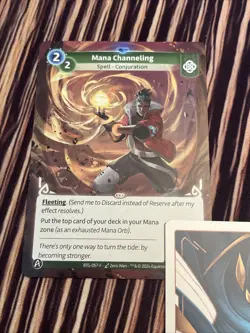 Altered TCG Single Card Muna Rare Unscanned Spell Mana Channeling - Image 1