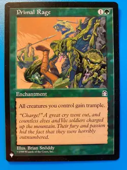 MTG 1x Primal Rage The List - Stronghold Legacy Magic the Gathering Card x1 NM - Image 1