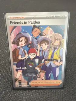 Pokemon Prismatic Evolutions Friends In Paldea Full Art Ultra Rare Card 137/131 - Image 1