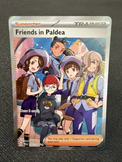 Pokemon Prismatic Evolutions Friends In Paldea Full Art Ultra Rare Card 137/131 - Image 2