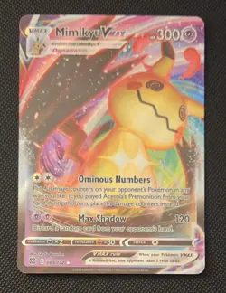 Pokemon Mimikyu VMAX Holo Ultra Rare TCG Card 069/172 Brilliant Stars - Image 1