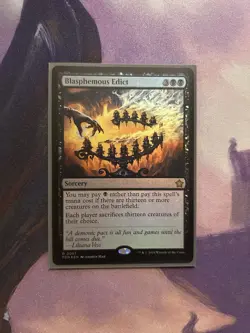 Blasphemous Edict Foil MTG Foundations NM - Image 1