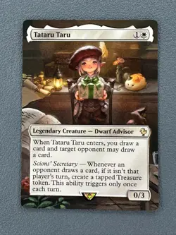 Tataru Taru MTG Final Fantasy Commander Hand Painted Borderless Full Altered Art - Image 1