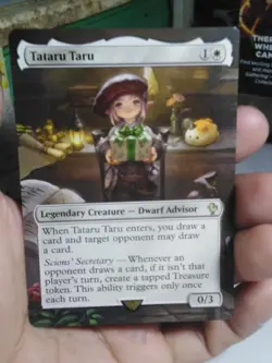 Tataru Taru MTG Final Fantasy Commander Hand Painted Borderless Full Altered Art - Image 2