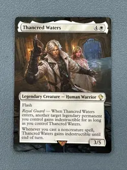 Thancred Waters MTG Final Fantasy Commander Hand Painted Borderless Altered Art - Image 1