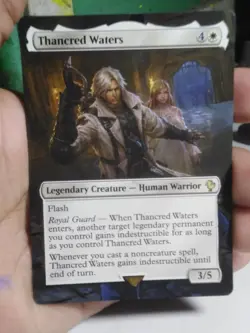 Thancred Waters MTG Final Fantasy Commander Hand Painted Borderless Altered Art - Image 2