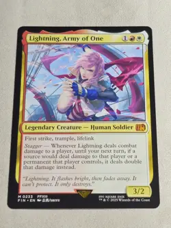Magic: The Gathering - Final Fantasy - Lightning, Army of One Mythic Rare - NM - Image 1