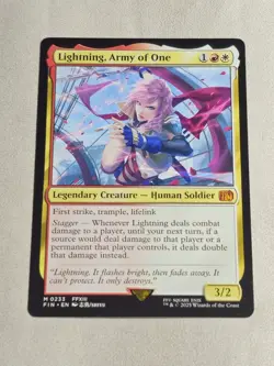 Magic: The Gathering - Final Fantasy - Lightning, Army of One Mythic Rare - NM - Image 3