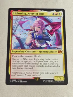 Magic: The Gathering - Final Fantasy - Lightning, Army of One Mythic Rare - NM - Image 5