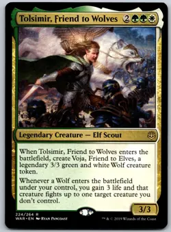 Tolsimir, Friend to Wolves R War of the Spark 224 NM - Image 1