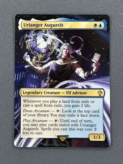 Urianger Augurelt MTG Final Fantasy Commander Hand Painted Extended Altered Art - Image 1