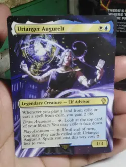 Urianger Augurelt MTG Final Fantasy Commander Hand Painted Extended Altered Art - Image 2