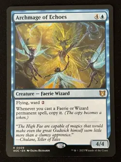 1x MTG Archmage of Echoes - Commander: Wilds of Eldraine (WOC) #9 - Magic - Image 1