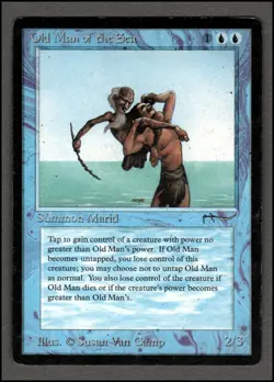 Old Man of the Sea Magic mtg Heavy Play, English Arabian Nights x1 - Image 1