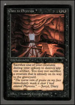 Gate to Phyrexia Magic mtg Moderate Play, English Antiquities x1 - Image 1