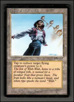 Island of Wak-Wak Magic mtg Moderate Play, English Arabian Nights x1 - Image 1