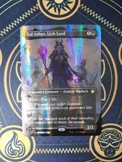 Zul Ashur, Lich Lord (Borderless) Foundations Foil - Image 1