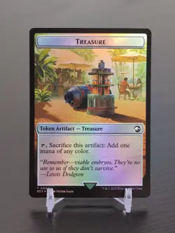 MTG REX LCI Treasure/Gnome Soldier 0002 0003 Foil Token Dual-Sided Full Art - NM - Image 1