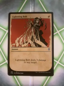 Lightning Bolt (401) Showcase Battle for Baldur's Gate CLB MTG Magic NM - Image 1