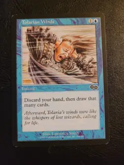 Tolarian Winds - Urzas Saga - Magic the Gathering MTG Common Blue LP - Image 1