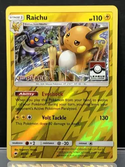 Raichu - 41/147 - Pokemon Burning Shadows (3rd Place) League Promo Pokemon NM - Image 2