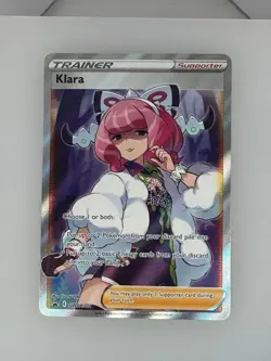 2019 Pokemon SWSH Black Star Klara SWSH302 NM - Image 1