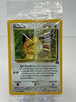 Pokemon TCG Meowth Holo Wotc Black Star Promo #10 Gameboy Factory Sealed 🔥🔥🔥 - Image 3