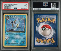 POKEMON TEAM ROCKET DARK BLASTOISE 1ST EDITION NON-HOLO #20 PSA 9 MINT 🔥 - Image 3